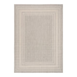 Nourison Horizon Border Grey indoor outdoor rug 152x213 cm - British product