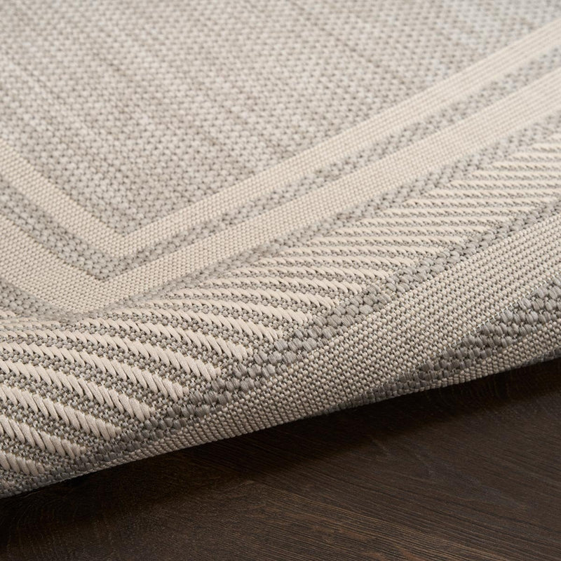 Nourison Horizon grey indoor outdoor rug, imported from the UK