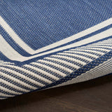 Nourison navy indoor outdoor rug (British brand)