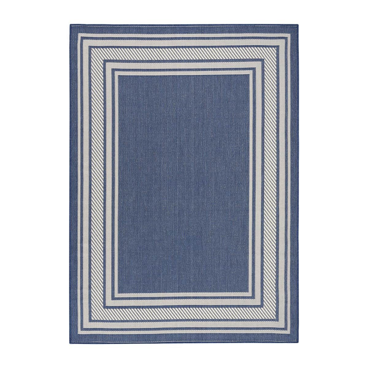 Nourison navy indoor outdoor rug (British brand)