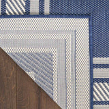 Nourison navy indoor outdoor rug (British brand)