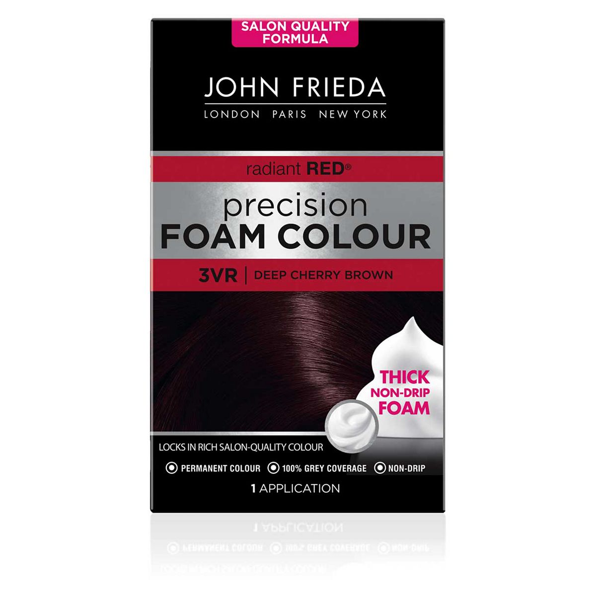 John Frieda Precision Foam Colour 3VR Deep Cherry Brown 130ml GOODS Boots   