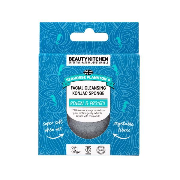 Beauty Kitchen Seahorse Plankton+ Cleansing Konjac Sponge