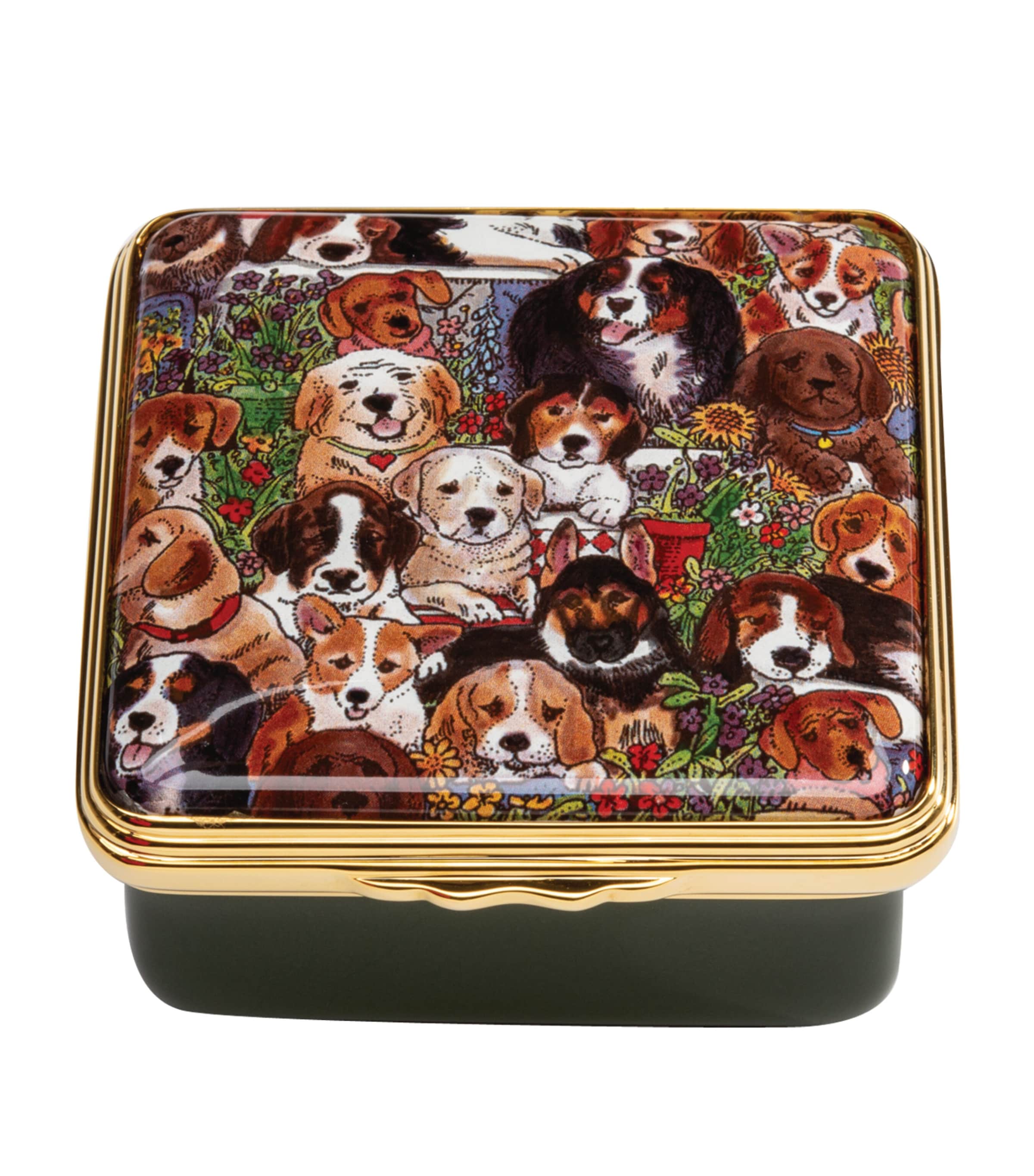 Halcyon Days Message Pawprints trinket box, UK version