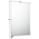Argos Home wall mirror frameless 45x30cm, UK version