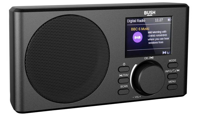 Bush DAB radio black portable with Bluetooth (British brand)