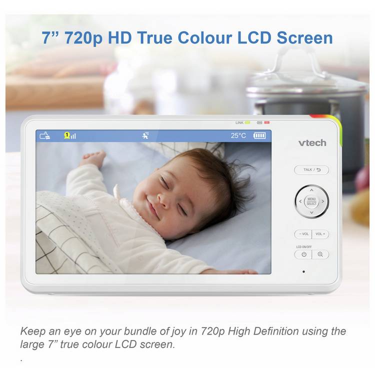 VTech HD smart baby monitor with pan tilt zoom, imported from the UK