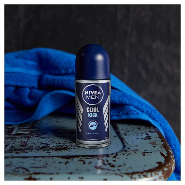 NIVEA MEN Cool Kick Anti-Perspirant Deodorant Roll-On   50ml