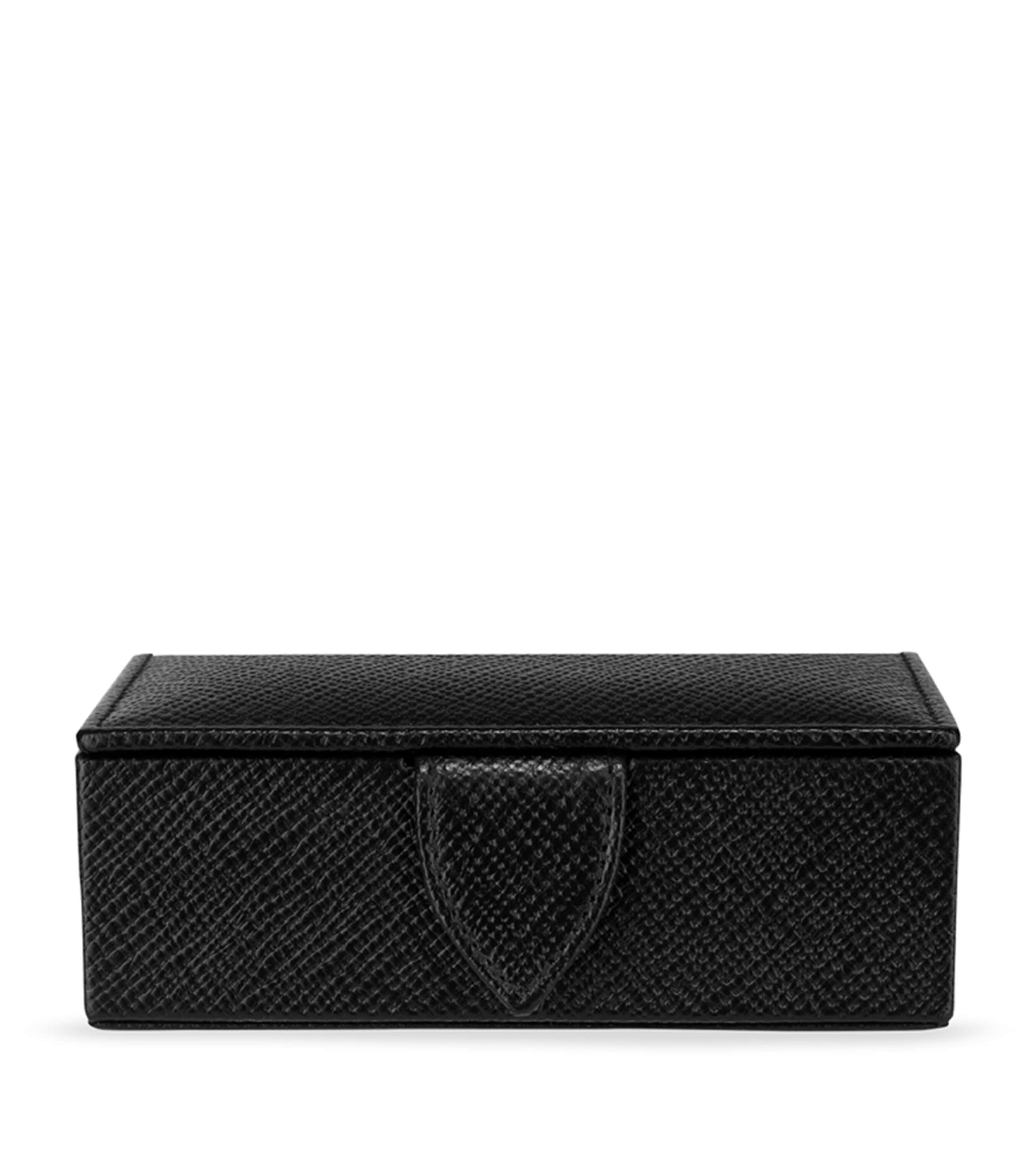 Smythson Panama cufflink box (British brand)