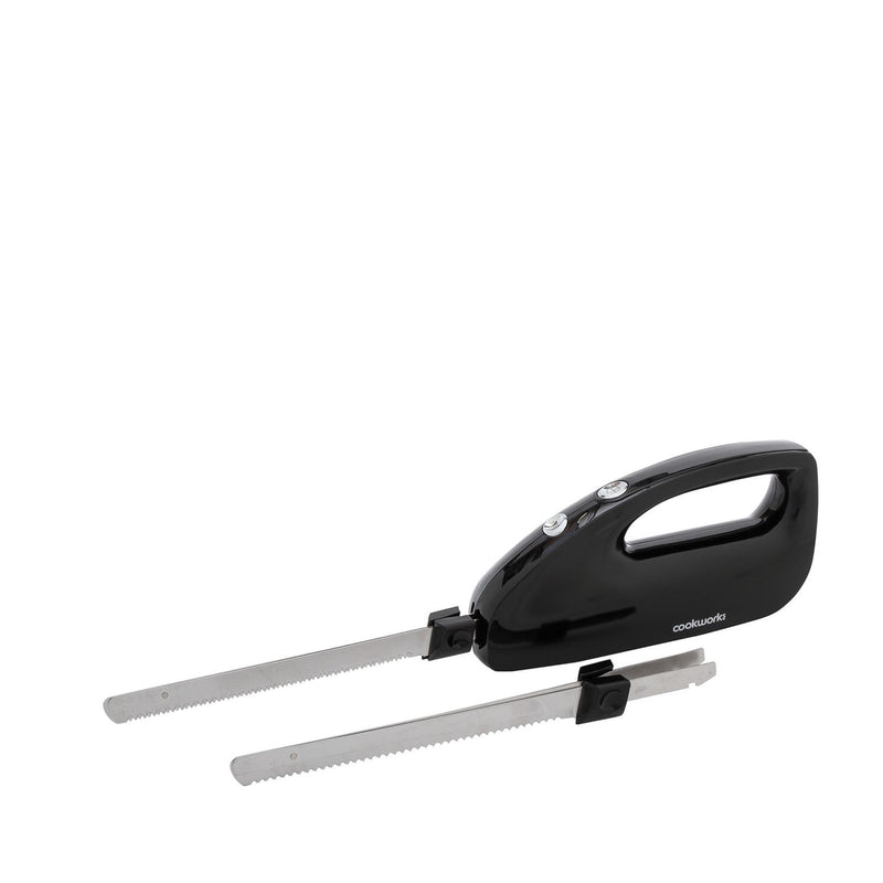 Cookworks EK121 electric knife black - British product