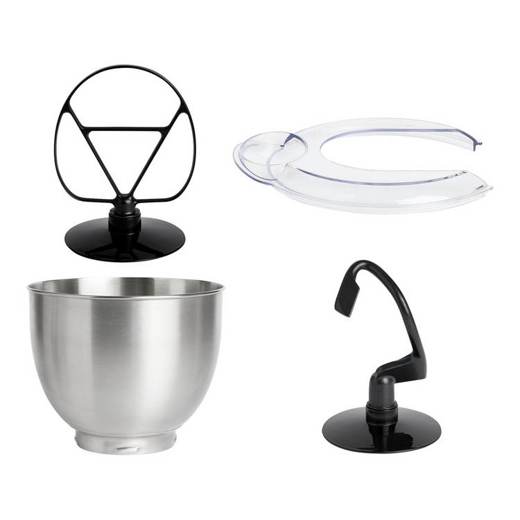Cookworks black stand mixer with 5L bowl, imported from the UK
