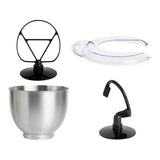 Cookworks black stand mixer with 5L bowl, imported from the UK