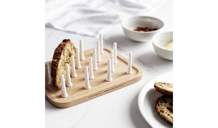 Sebastian Conran beech wood toast rack, UK version