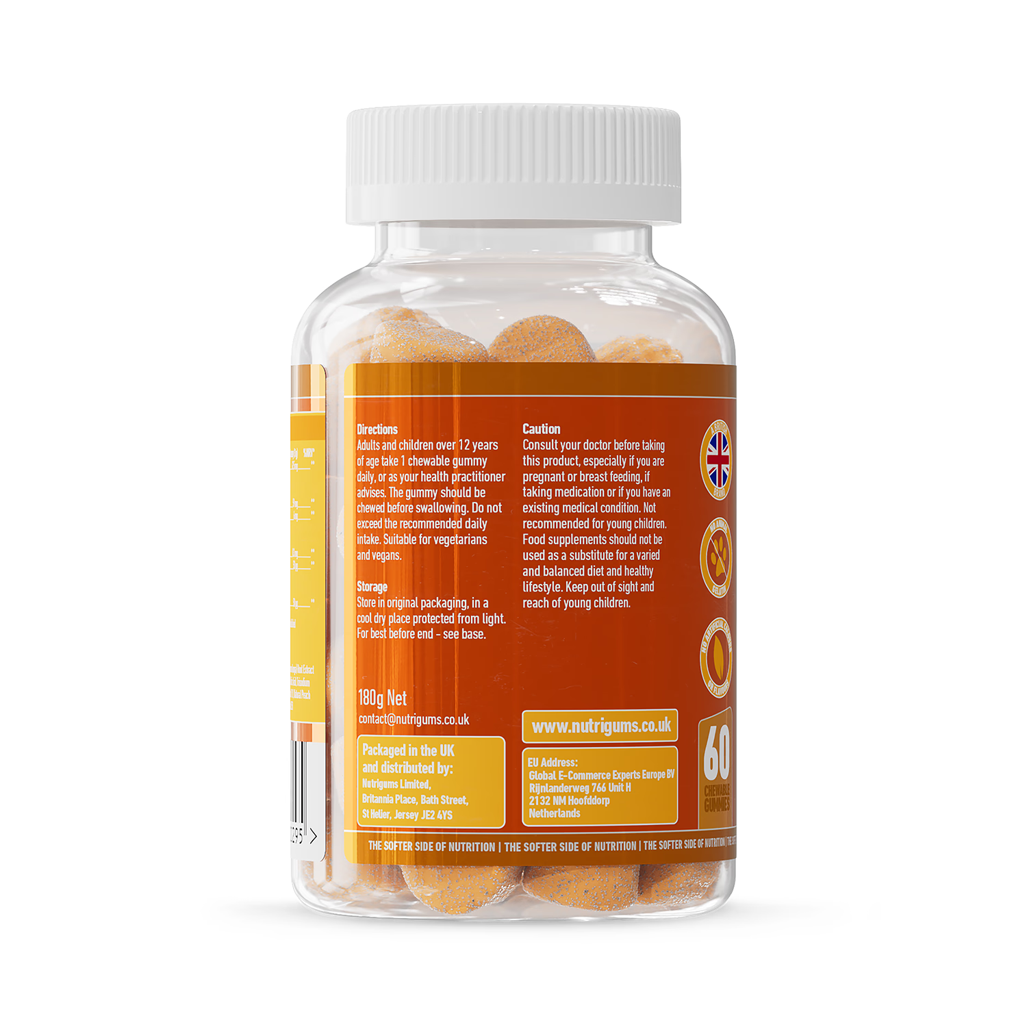 Nutrigums Turmeric Complex gummies 60 count - British product