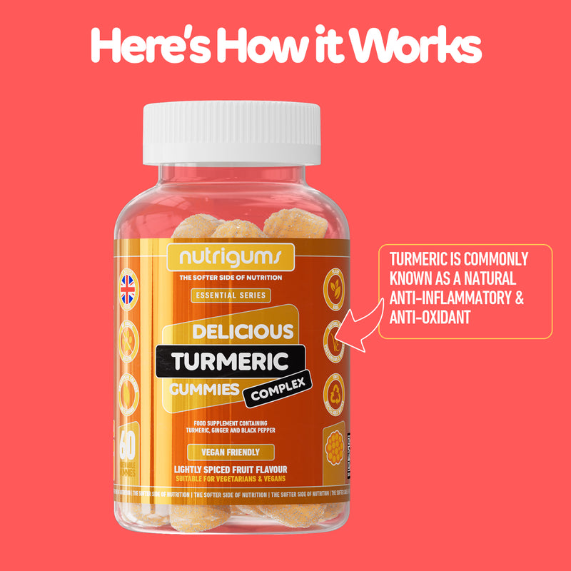 Nutrigums Turmeric Complex gummies 60 count - British product