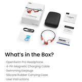 Shokz OpenSwim Pro Red wireless headphones, UK version