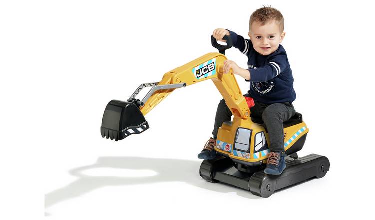 Falk JCB Digger ride-on toy with working mechanical arm (British brand)