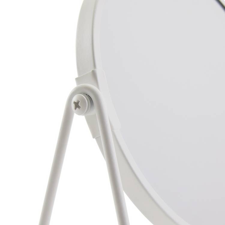 Argos Home white metal swivel mirror 21x19cm, UK version