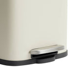 Home rectangular pedal bin Natural 5 litre - British product