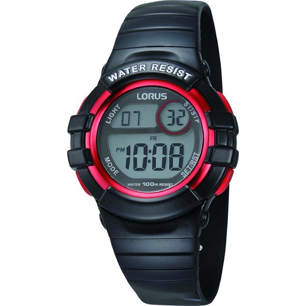 Lorus Kids Black Digital Watch (British brand)