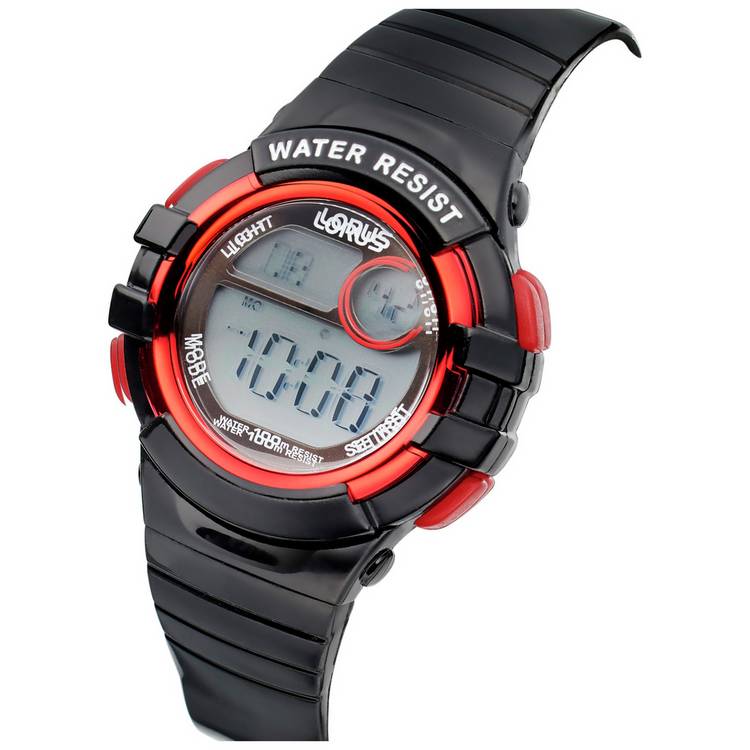 Lorus Kids Black Digital Watch (British brand)