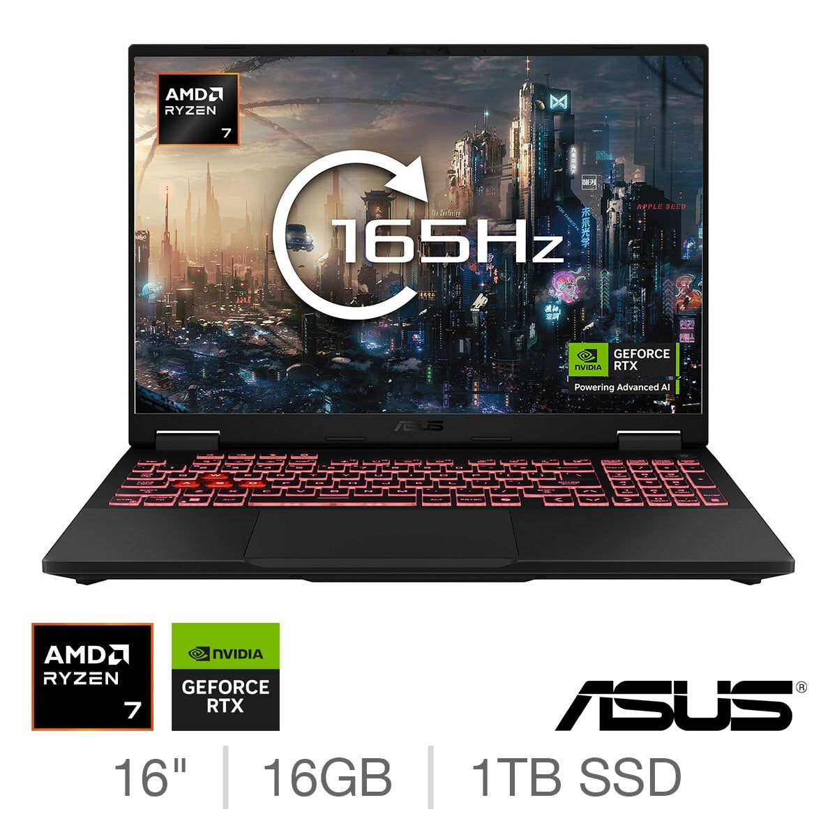 ASUS TUF A16 gaming laptop 16 inch, imported from the UK