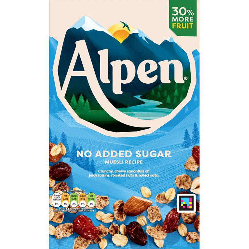 Alpen no added sugar muesli 2 x 950g, imported from the UK