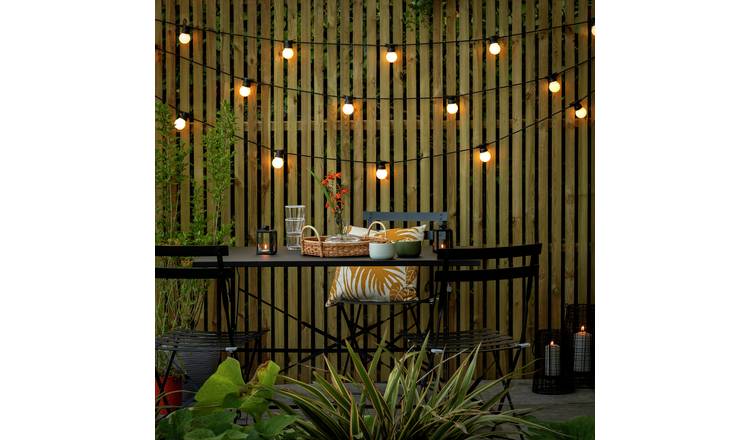 Habitat warm white festoon string light 30 bulbs, imported from the UK