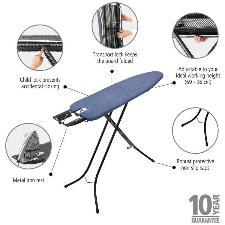 Brabantia ironing board denim blue 110x30cm, UK version