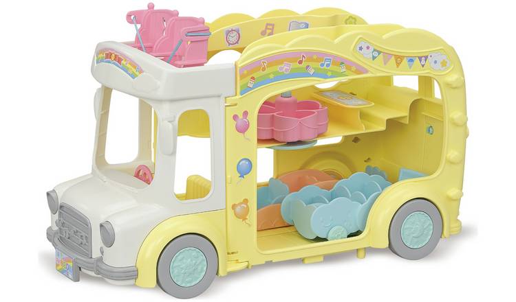 Sylvanian Families Rainbow Fun Nursery Bus - British product