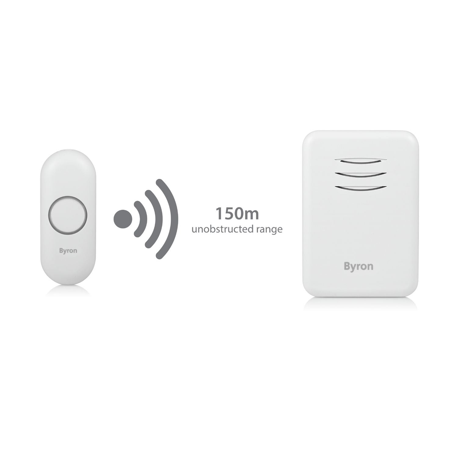 Byron DBY-22311 wireless doorbell 150m, imported from the UK