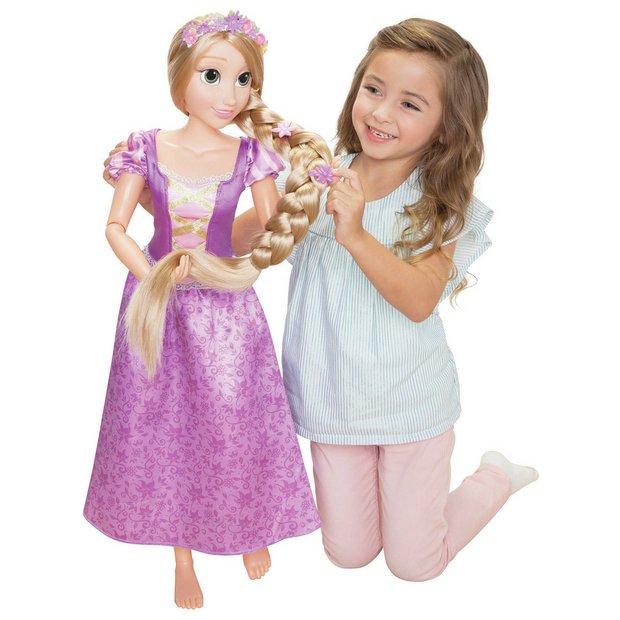 Disney Princess Rapunzel doll 86cm with braided hair, UK version
