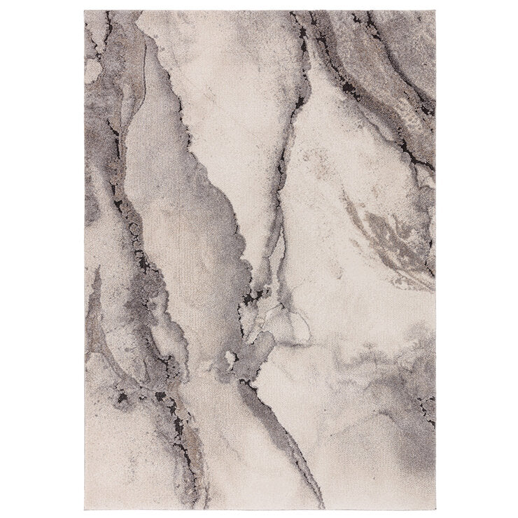 Asiatic Mirage Oasis grey rug with high-low pile, UK version