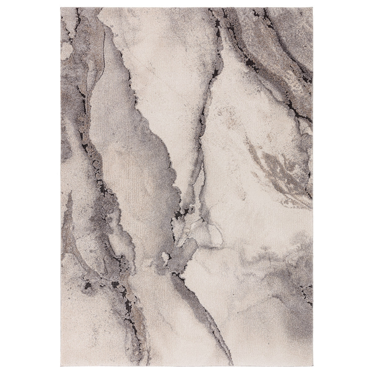 Asiatic Mirage Oasis grey rug with high-low pile, UK version