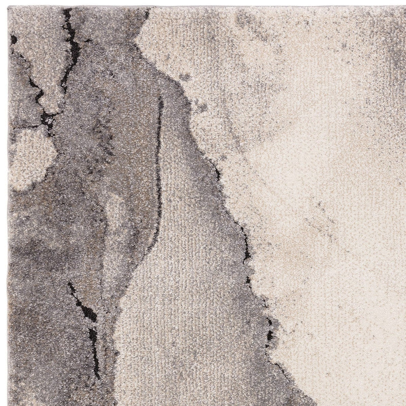 Asiatic Mirage Oasis grey rug with high-low pile, UK version