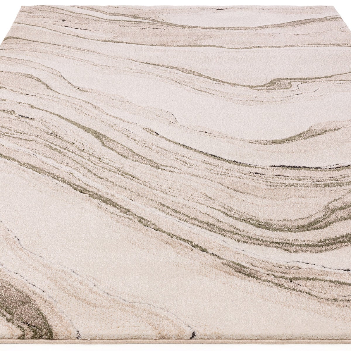 Asiatic Mirage Quartz Green rug in two sizes - British product