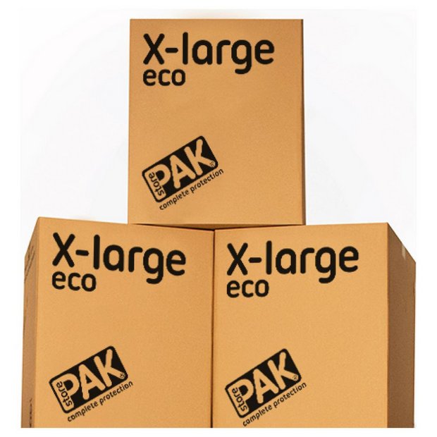 StorePAK extra large eco storage boxes set of 3 (British brand)