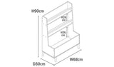 Liberty House kids bookcase and storage unit in white, UK version