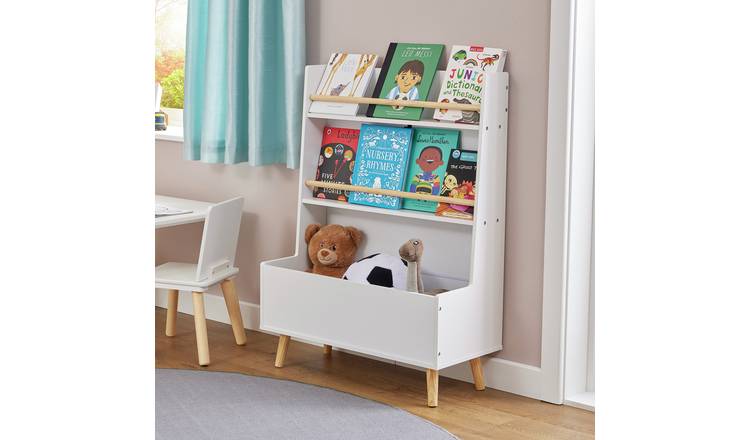 Liberty House kids bookcase and storage unit in white, UK version