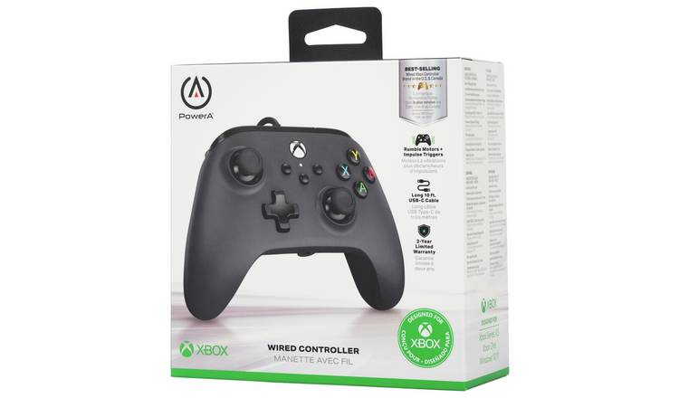 PowerA wired controller Core Black, imported from the UK