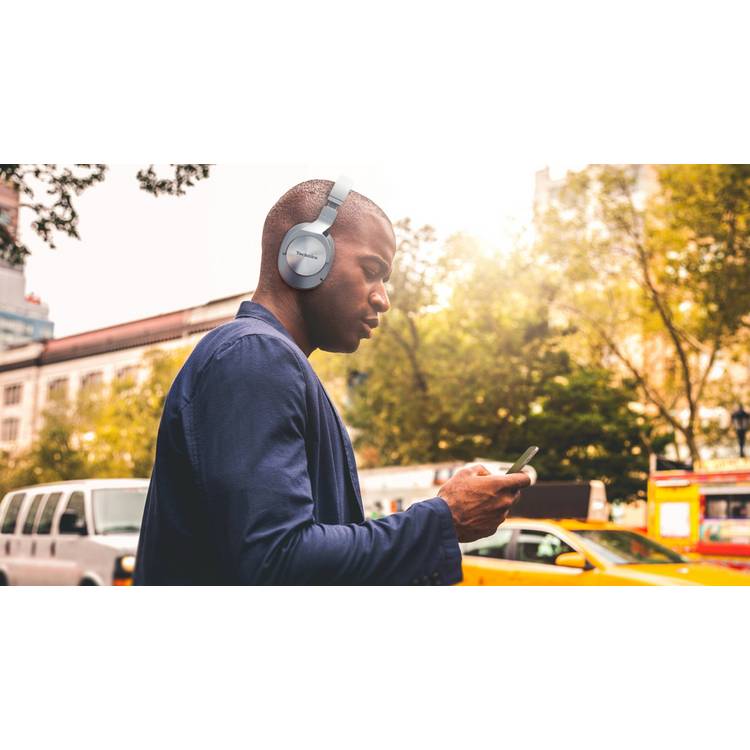 Technics EAH A800 over-ear wireless headphones silver, imported from the UK