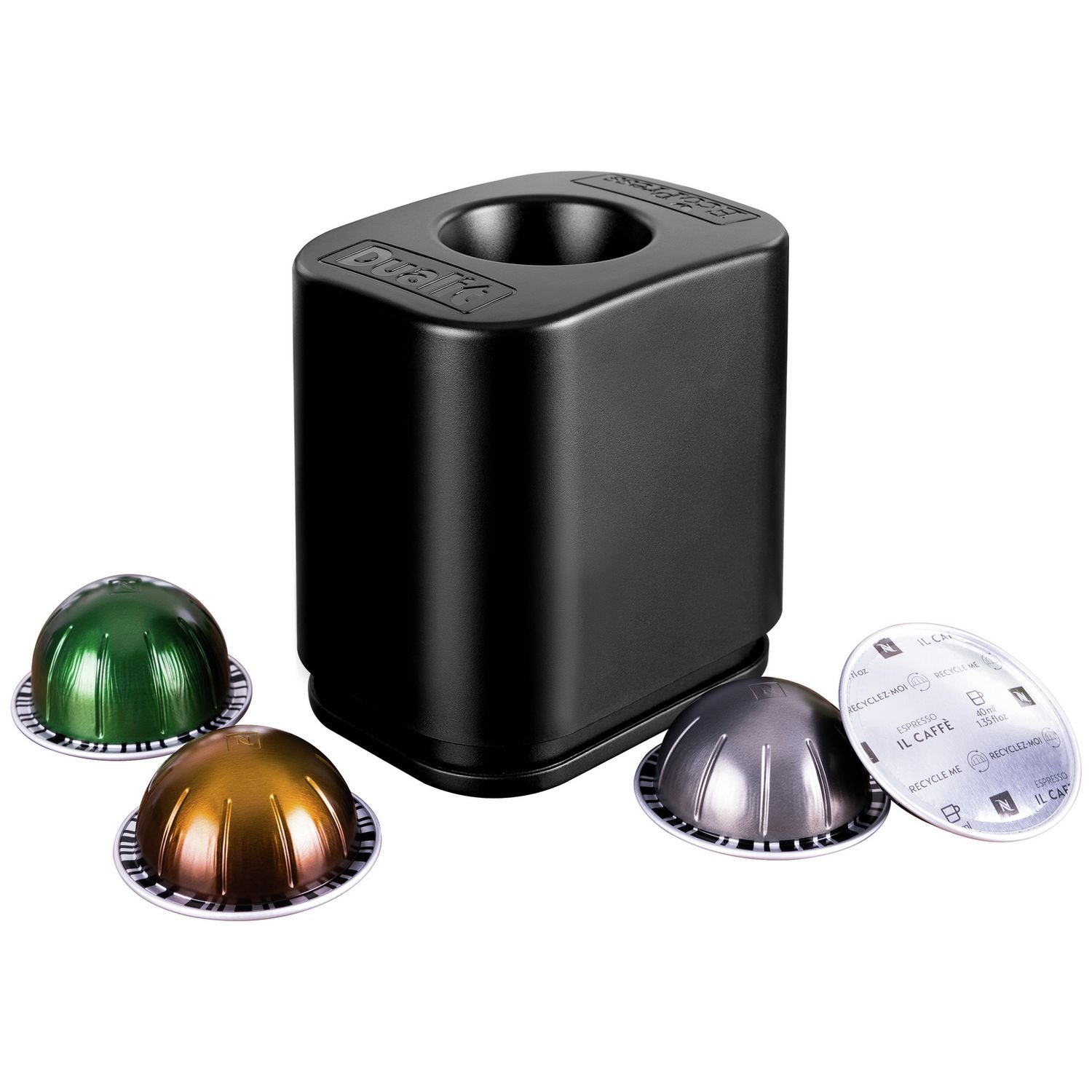 Dualit EcoPress pod recycler for Nespresso Vertuo capsules, UK version
