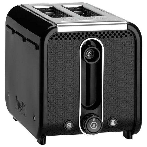 Dualit Studio 2 slice toaster in black gloss (British brand)