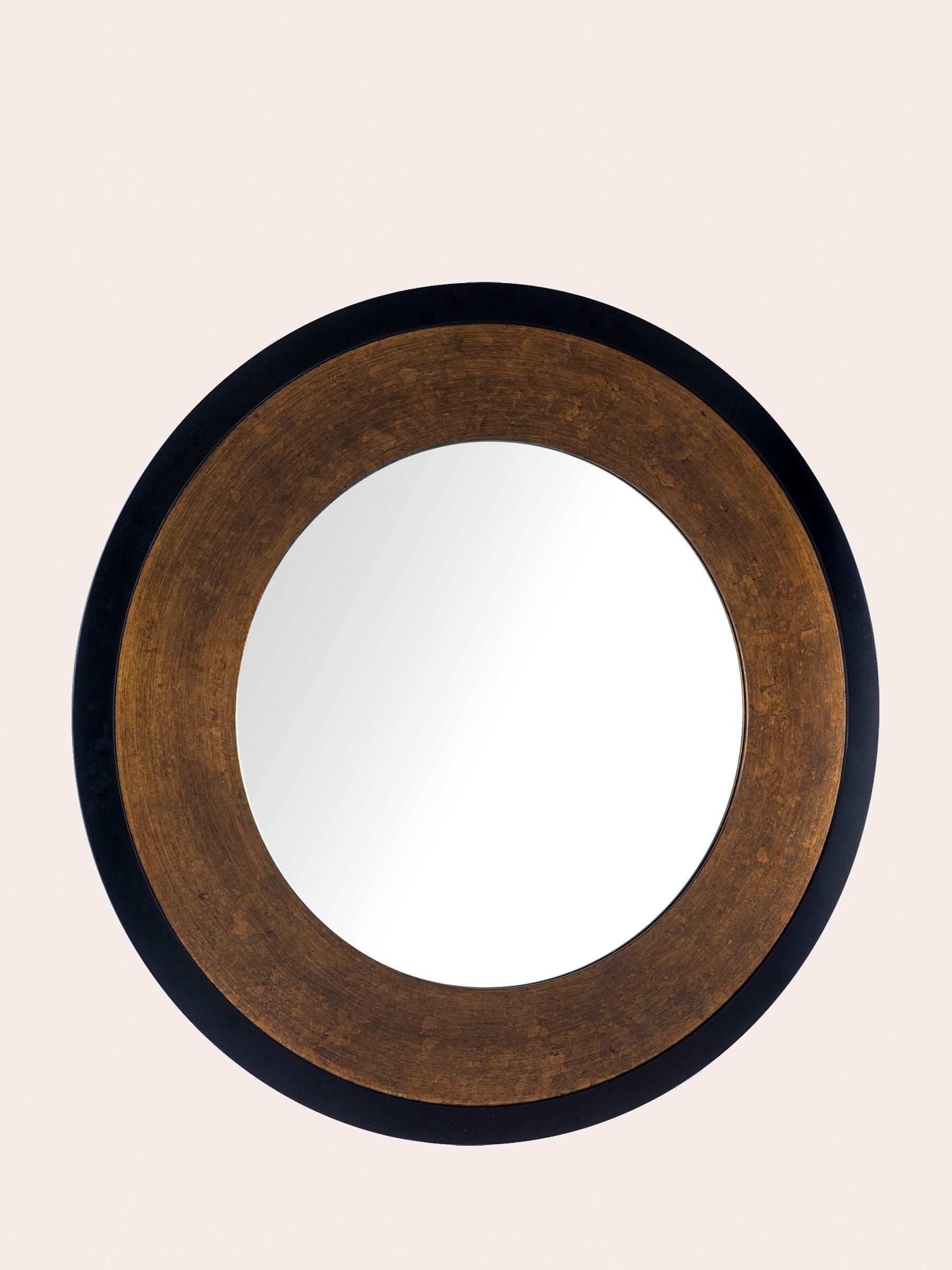 Laura Ashley bronze round mirror large mottled, UK version