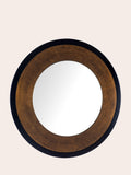 Laura Ashley bronze round mirror large mottled, UK version