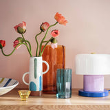 Habitat Wiggle glass vase small blue - British product