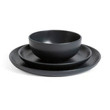 Habitat matte glaze stoneware dinner set in charcoal, imported from the UK