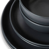 Habitat matte glaze stoneware dinner set in charcoal, imported from the UK