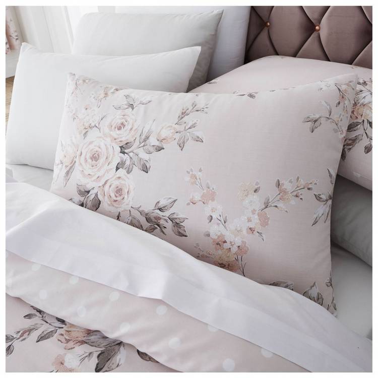 Catherine Lansfield bedding set Canterbury Blush single (British brand)