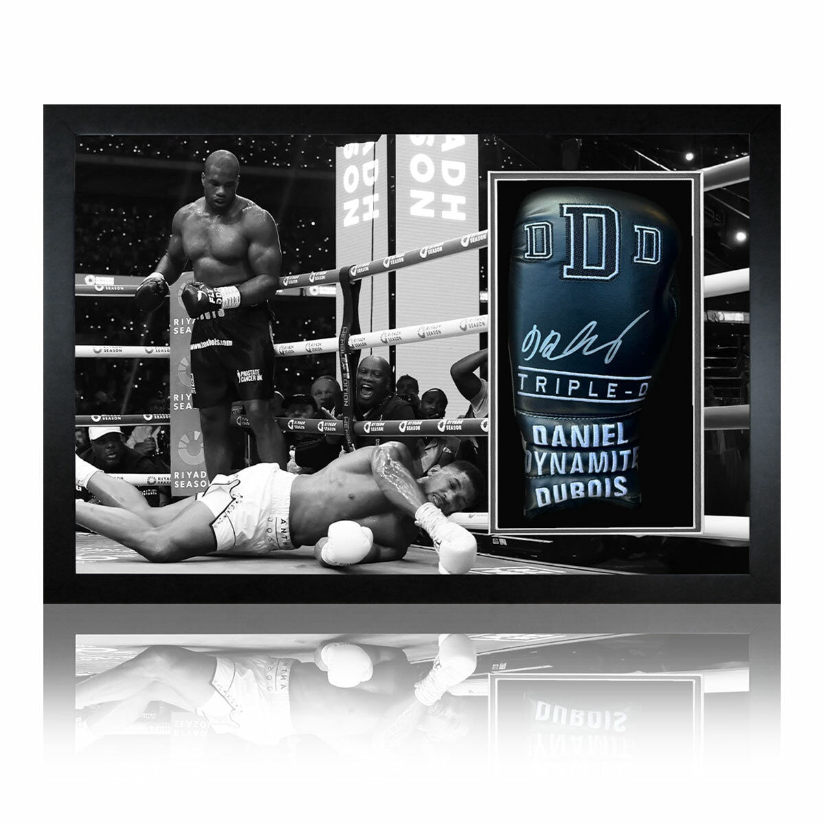 Daniel Dubois signed framed boxing glove black or white - British product